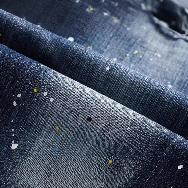 SOLA-DSQ2 New Man Ink Splash Jeans