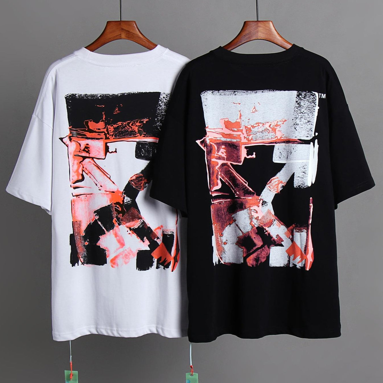 OFF-Whlte Arrow logo print T-shirt#75