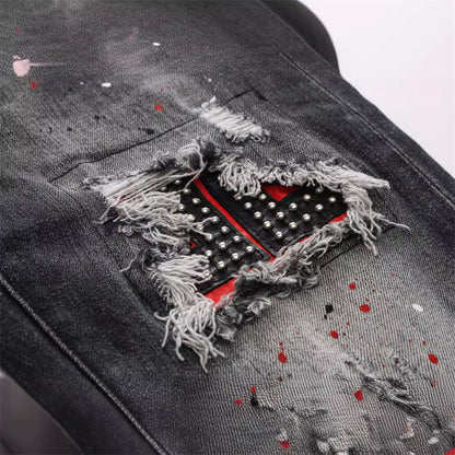 SOLA-DSQ2 2024ss Hole Man Jeans