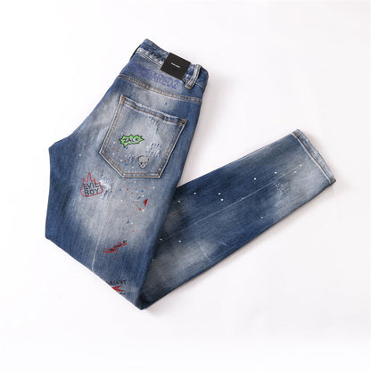 SOLA-DSQ2 2024ss Hole Man Jeans