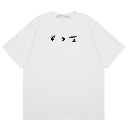 OFF-Whlte Arrow Logo Cotton T-shirt