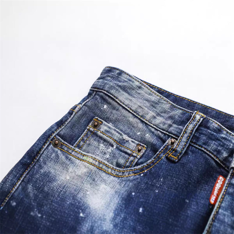 SOLA-DSQ2 New Man Splicing Jeans