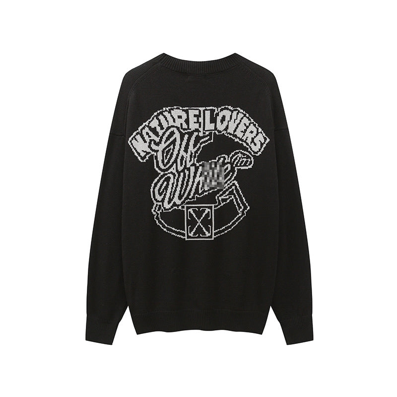 OFF-Whlte Intarsia Knit Sweater#10