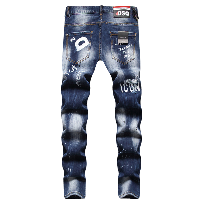 SOLA-DSQ2 New Man Letter Jeans