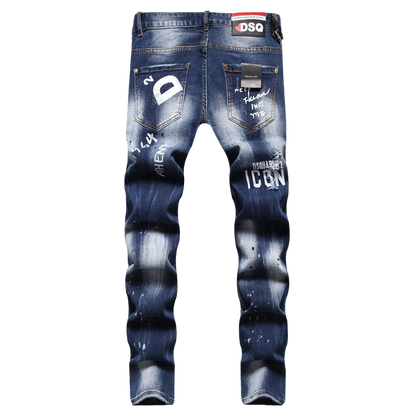 SOLA-DSQ2 New Man Letter Jeans