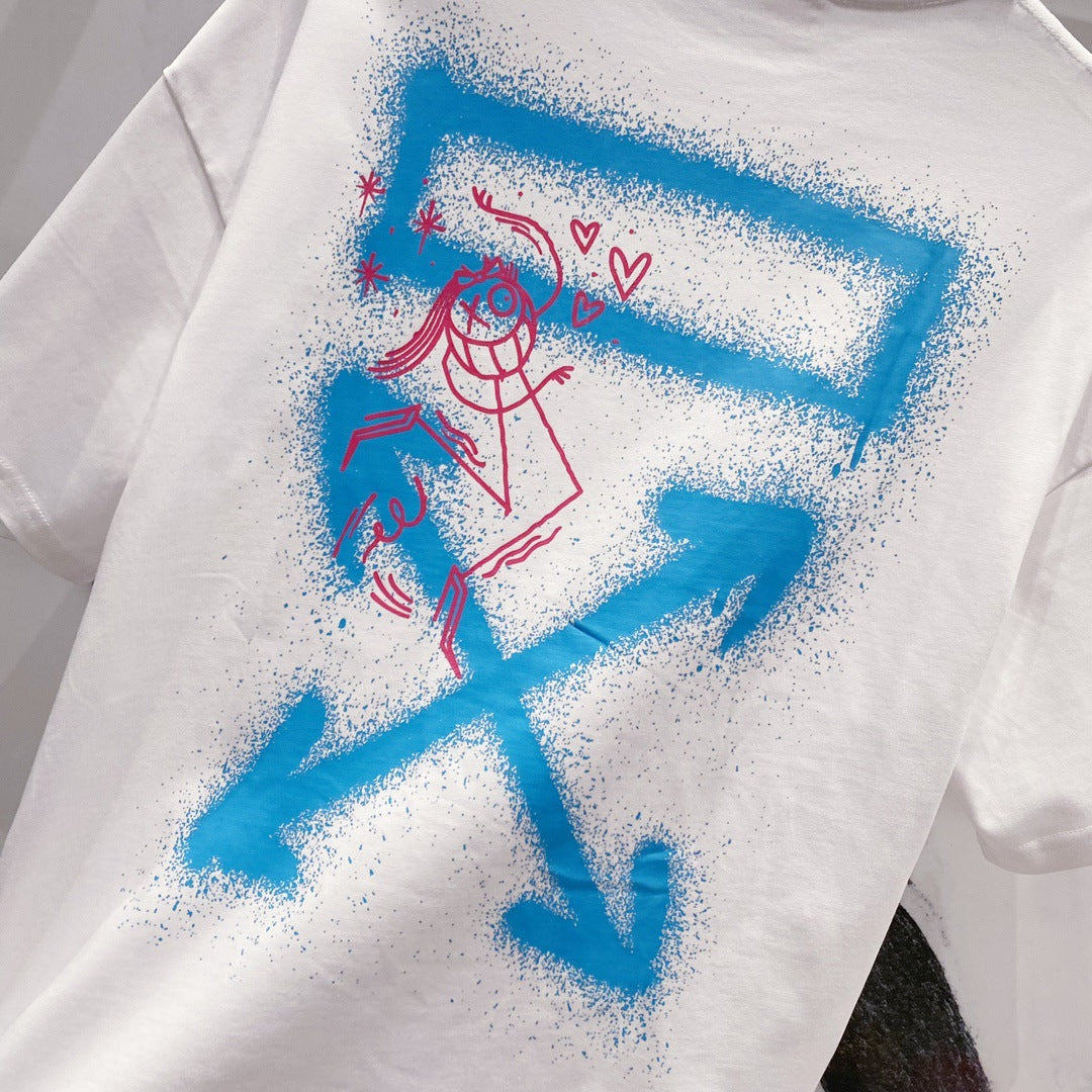 OFF-Whlte Arrow Logo Cotton T-shirt#25