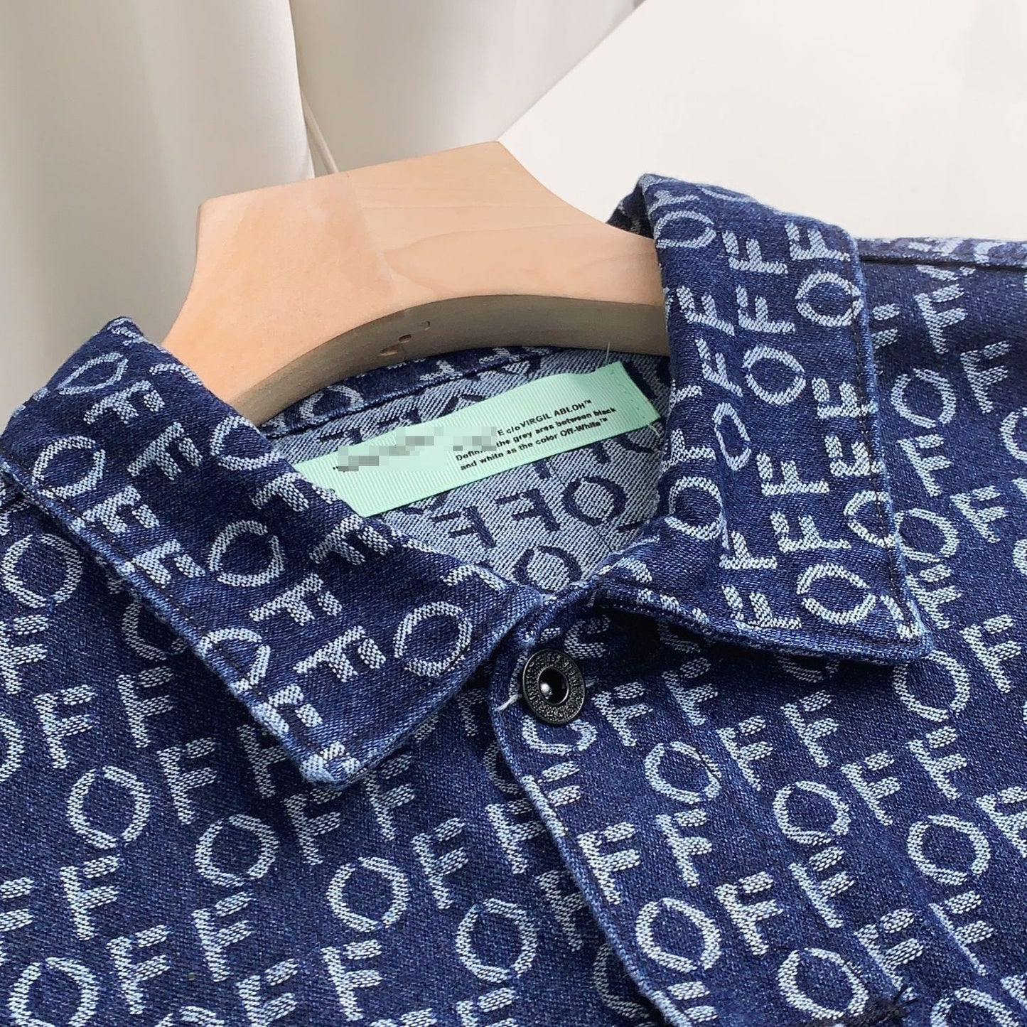 OFF-Whlte all over letter jacket #21