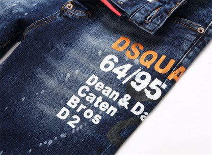 SOLA-DSQ2 New Man Letter Jeans