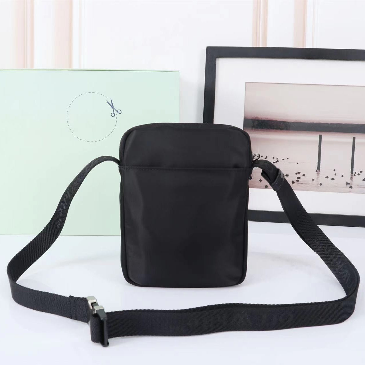 OW Black shoulder bag