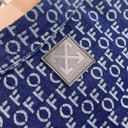 OFF-Whlte all over letter jacket #21