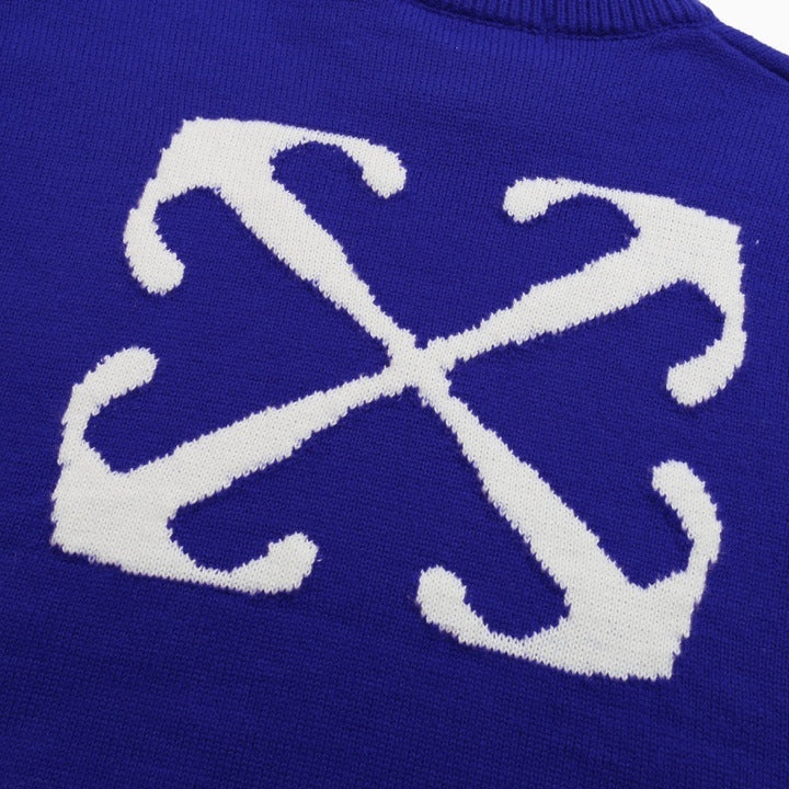 OFF-Whlte Intarsia Knit Sweater#5