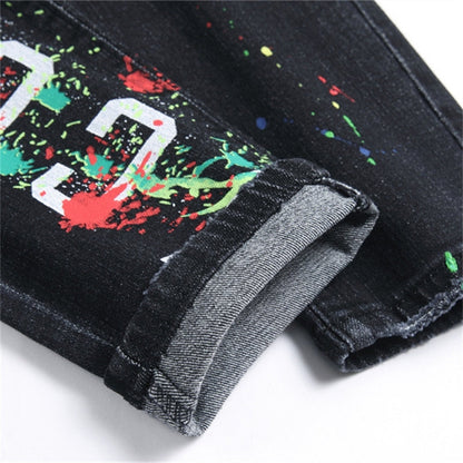 SOLA-DSQ2 Hole 2024ss Black Jeans