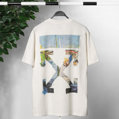 OFF-Whlte Arrow logo print T-shirt