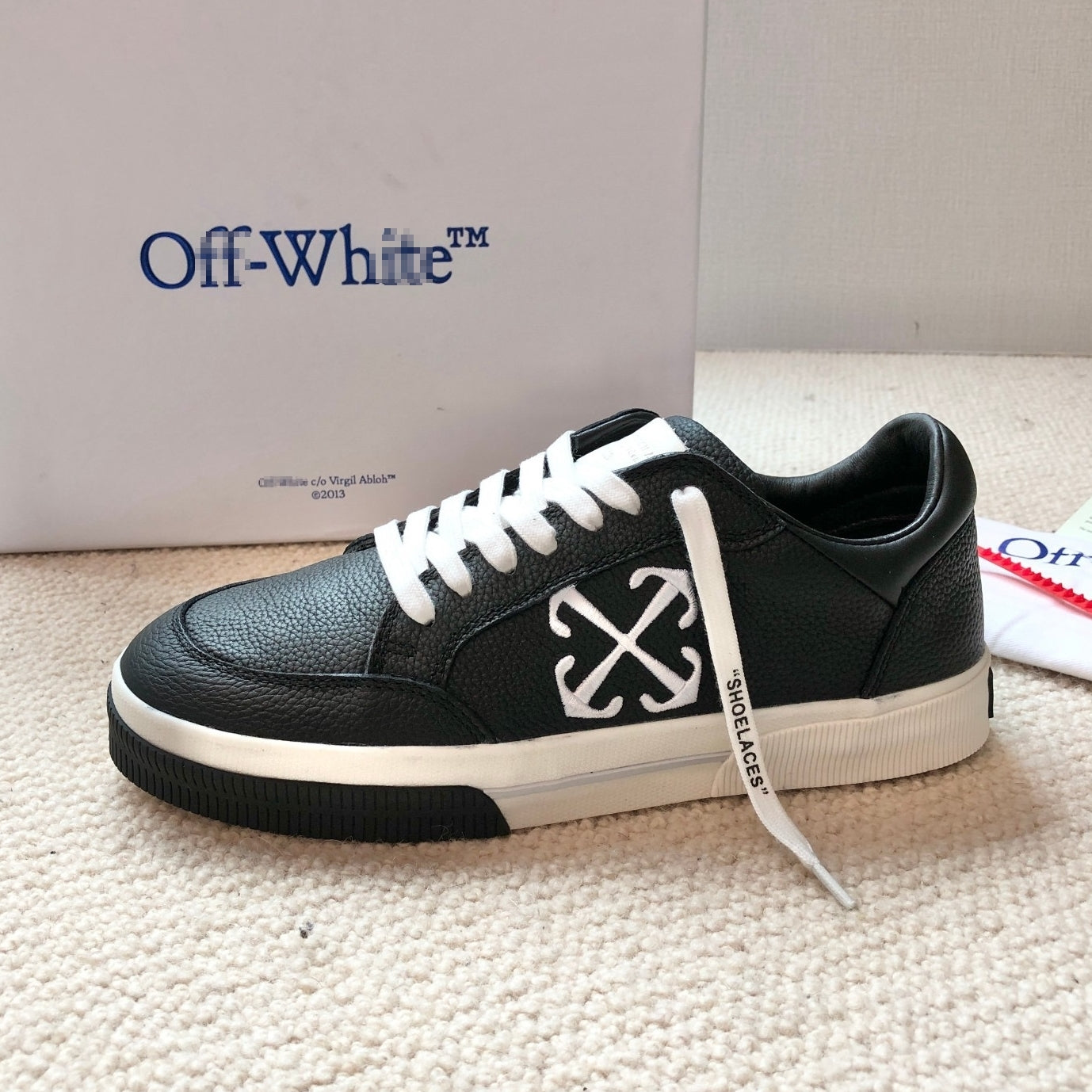 OFF-Whlte Genuine Leather Sneakers#65
