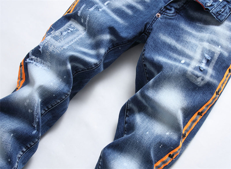 SOLA-DSQ2 2024ss Letters Printing Jeans