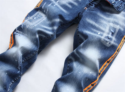 SOLA-DSQ2 2024ss Letters Printing Jeans