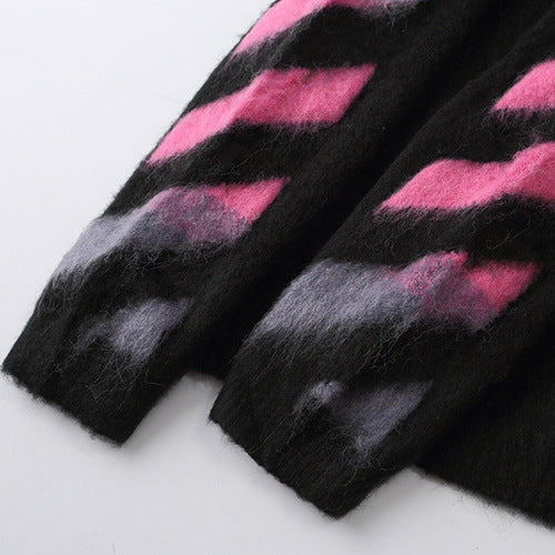 OFF-Whlte Intarsia Knit Sweater#1