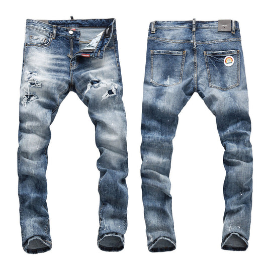 SOLA-DSQ2 Ink splash 2024ss Jeans