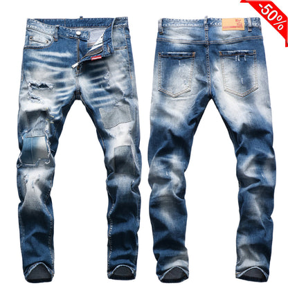 SOLA-DSQ2 2024ss patch Man Jeans