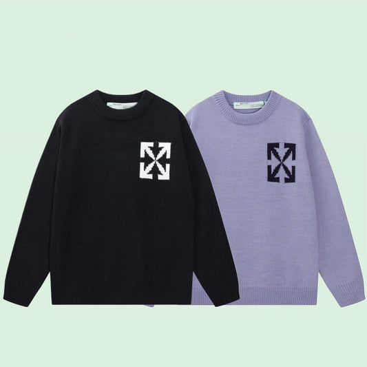 OFF-Whlte Intarsia Knit Sweater#4