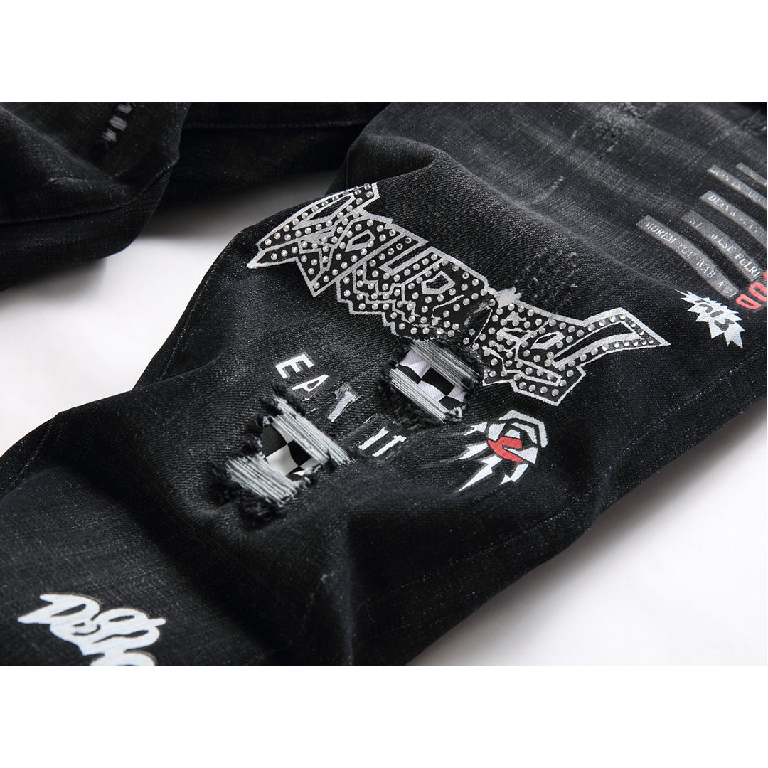 SOLA-DSQ2 hot diamond embroidery Jeans