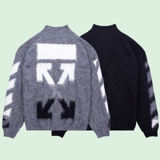 OFF-Whlte Intarsia Knit Sweater#13