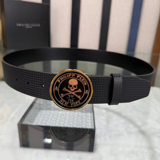 PP Leather Skull Belt#10