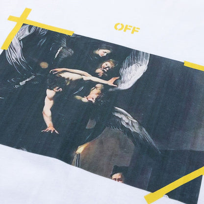 OFF-Whlte Arrow Logo Cotton T-shirt
