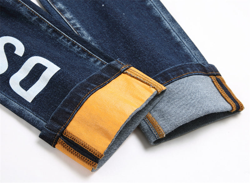 SOLA-DSQ2 New Man Letter Jeans
