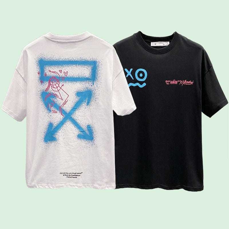 OFF-Whlte Arrow Logo Cotton T-shirt#25