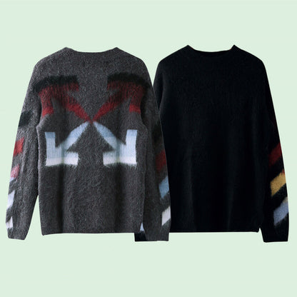 OFF-Whlte Intarsia Knit Sweater#15