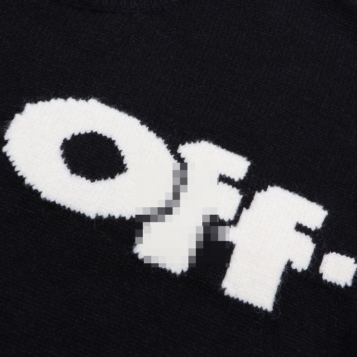 OFF-Whlte Intarsia Knit Sweater#2