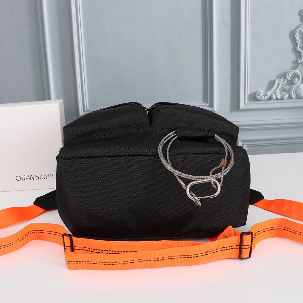OW Arrow Graffiti Canvas Backpack#4