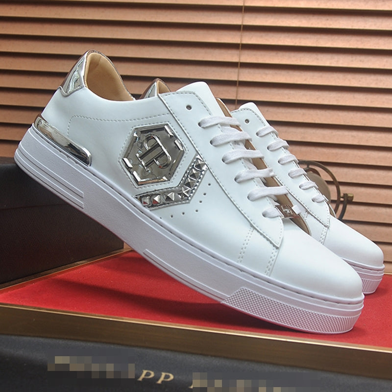 PP Men New Men's leather sneakers