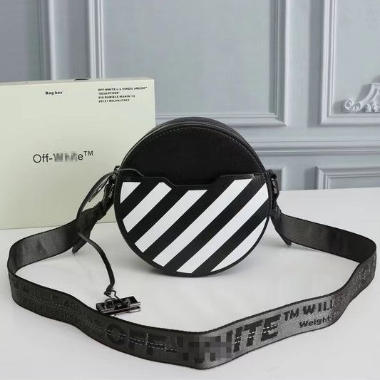 OW Women's Striped Round Shoulder Bag