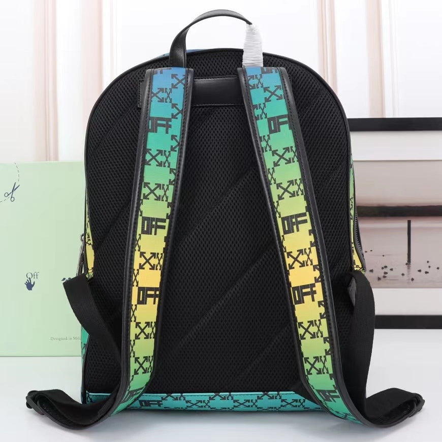 OW Travel Bag Laser Leather Backpack#8