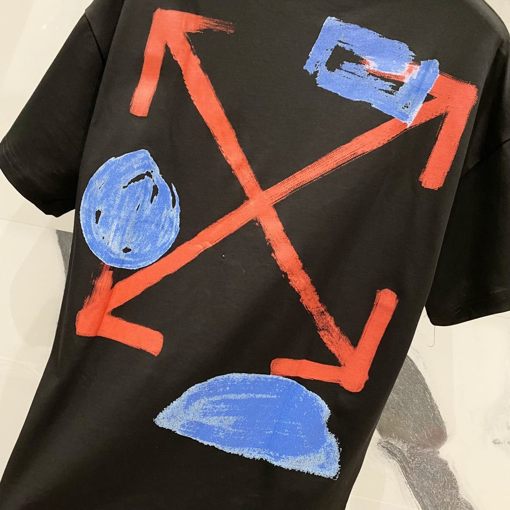 OFF-Whlte Arrow Logo Cotton T-shirt#32