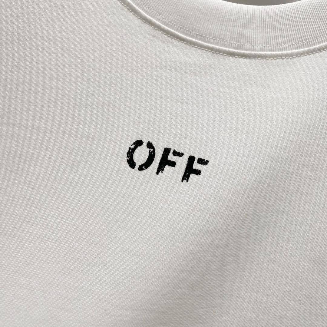 OFF-Whlte Arrow Logo Cotton T-shirt#40