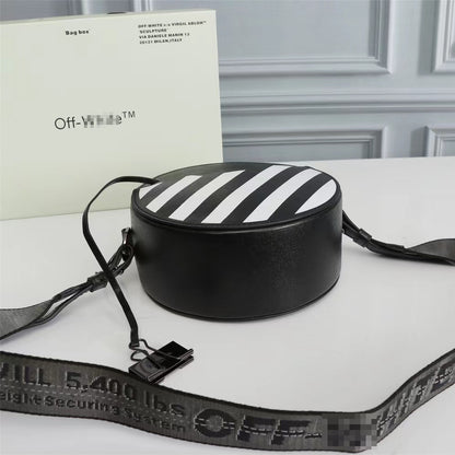 OW Women's Striped Round Shoulder Bag