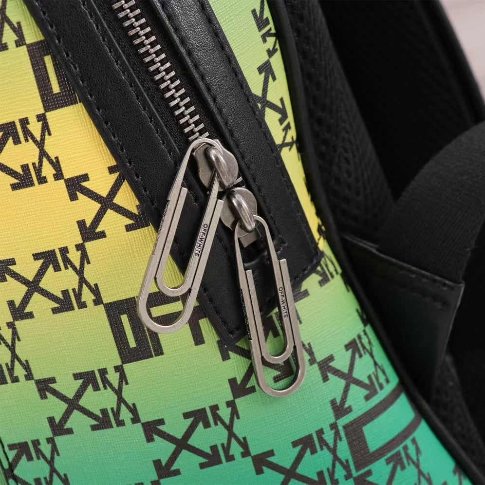 OW Travel Bag Laser Leather Backpack#8