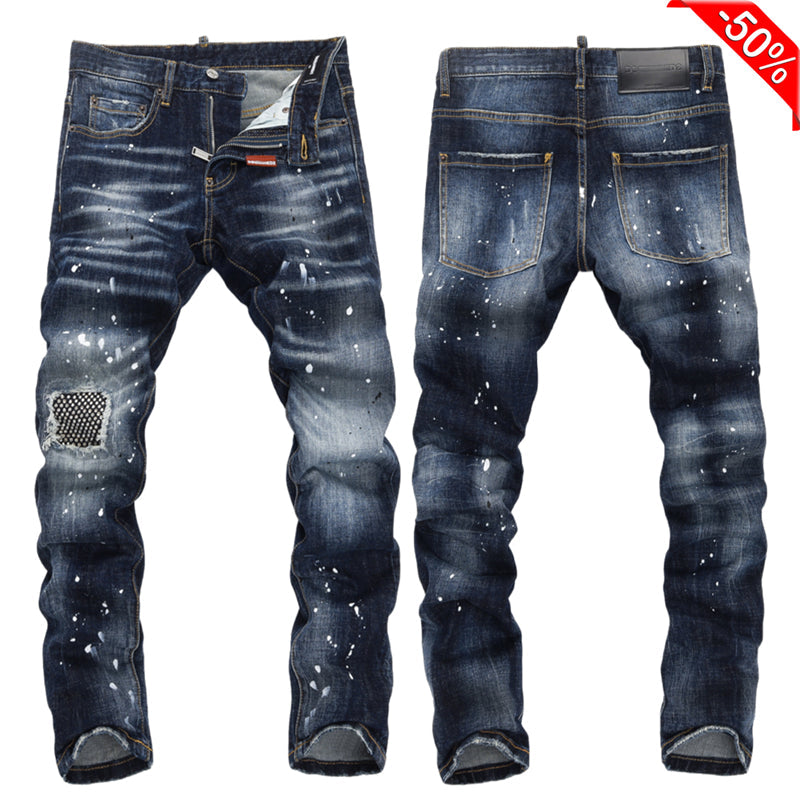 SOLA-DSQ2 New Man Casual trousers Hole Jeans