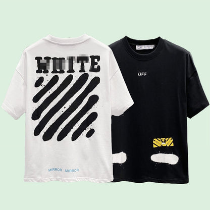 OFF-Whlte Arrow Logo Cotton T-shirt#31