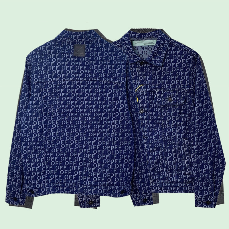 OFF-Whlte all over letter jacket #21