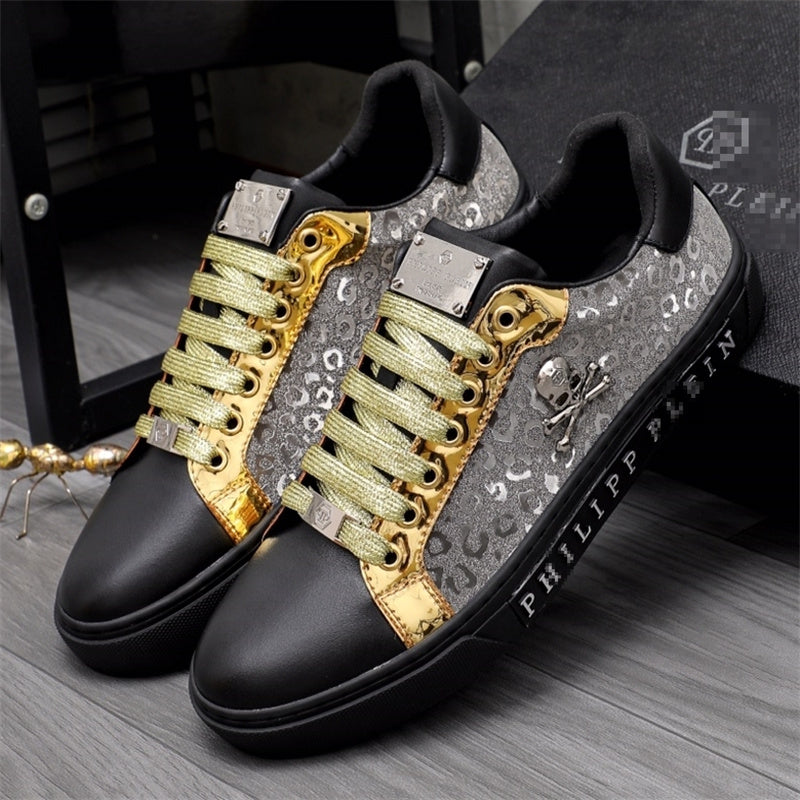 PP Men New Men's Skull Diamond Sneakers#9
