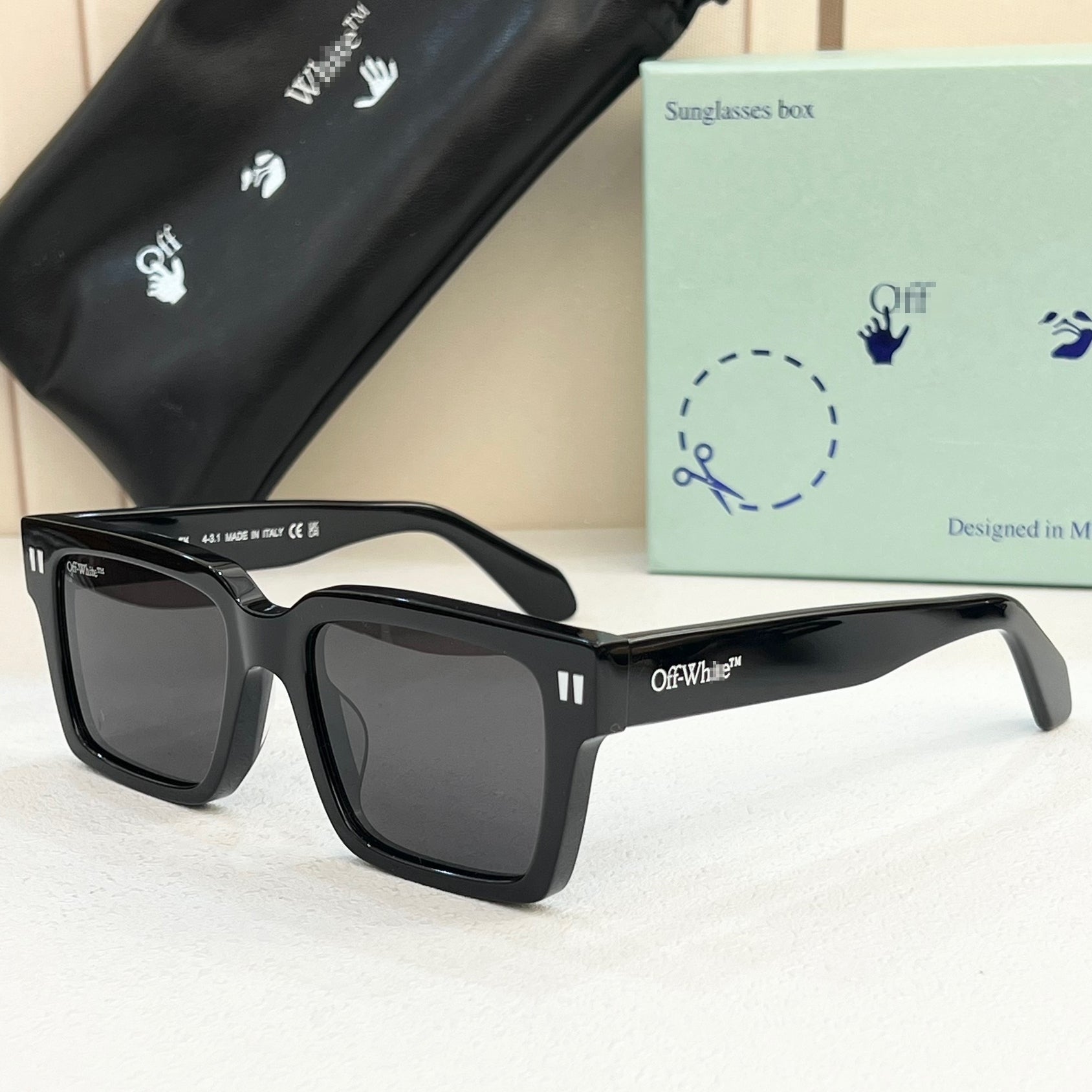 OFF-Whlte Arrow logo sunglasses#054