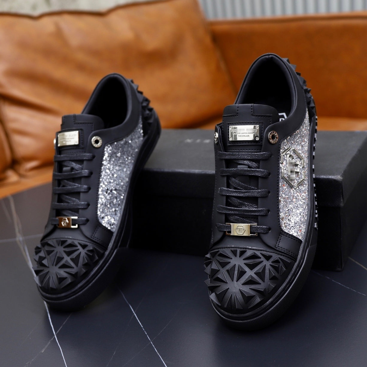 PP Men's new diamond lettering sneakers#18