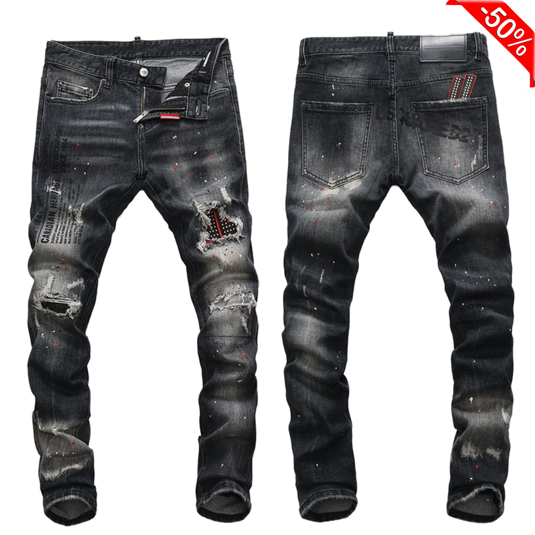 SOLA-DSQ2 2024ss Hole Man Jeans