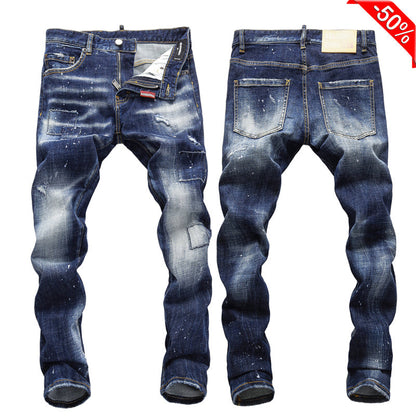 SOLA-DSQ2 New Man Splicing Jeans