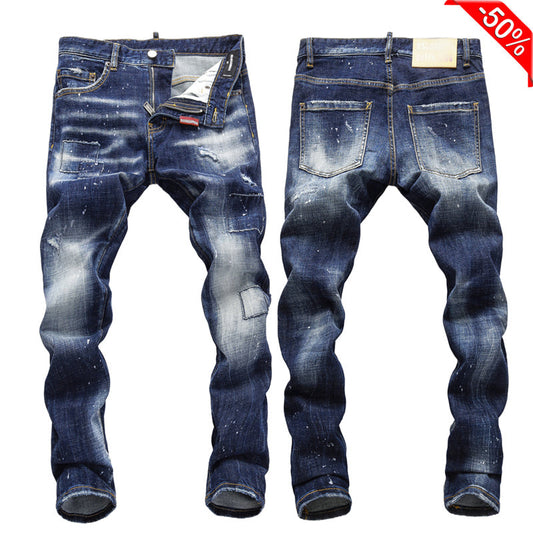 SOLA-DSQ2 New Man Splicing Jeans