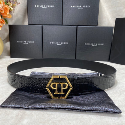 PP Leather Logo Belt#15